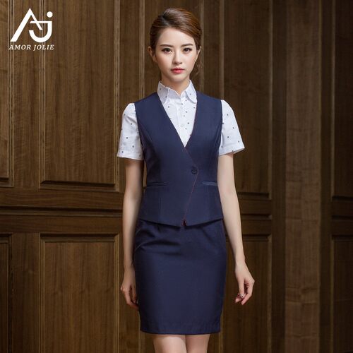 厦航空姐c制服女职业套装衬衫半裙电信前台迎宾工作服金店工装秋