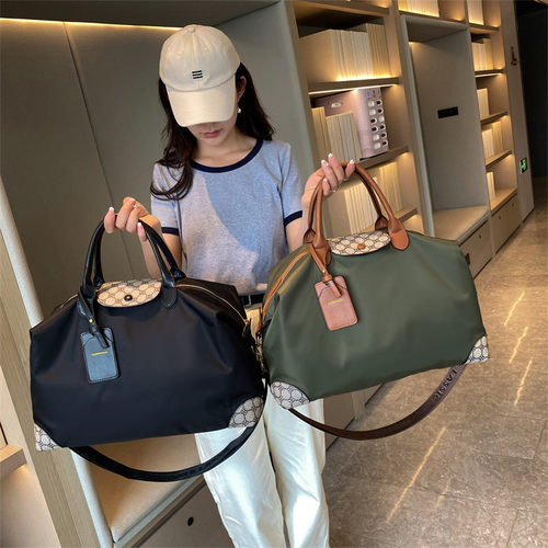 行李袋大容d量超大可折叠旅行袋可携式托特行李包女短途手提包旅
