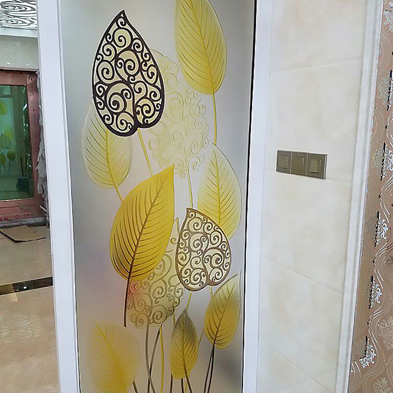 定做新款现代走廊l尽头电视背景墙壁画雕刻钢化工艺术玻璃隔断屏