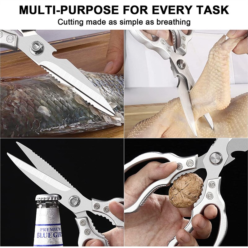 Kitchen Achcessories Scissors Stainless Steal Sharp Multi Fu