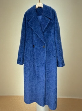 秋冬爆款季新款高端百搭轻奢羊绒拉绒大衣