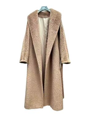 1号链接《三文鱼》高端爆款羊驼双面大衣秋冬款毛呢外套