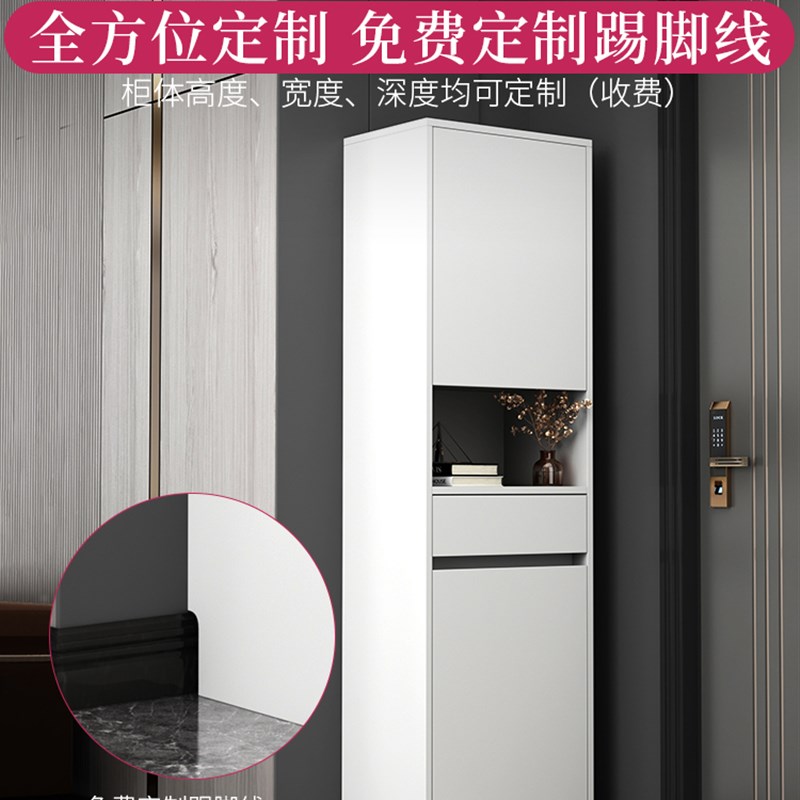 实木鞋柜家用门口窄款高立式入户玄关柜一体新款大容量阳台储物柜