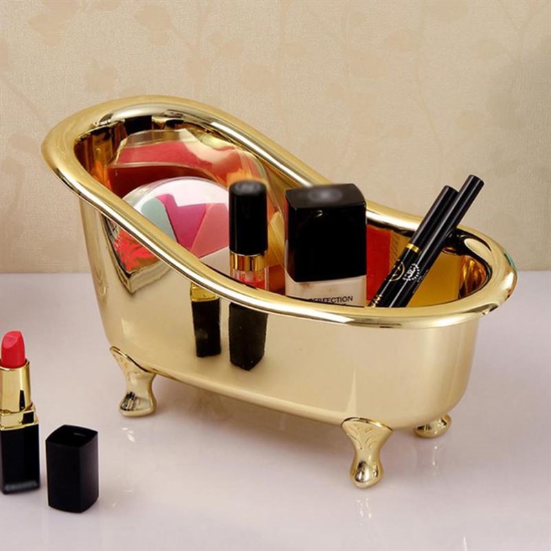 Mini Bathtub Soap Jewelry xStorage Box Makeup Organizer Cont
