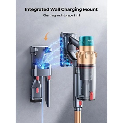 SMOTURE Cordless Vacuum Cleaner, 550W 45KPA 60 MT Runtime,Se