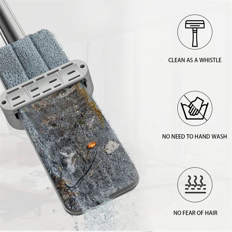Squeeze Mop Magic Flat Hvands Free Washing Lazy Mops for Hou