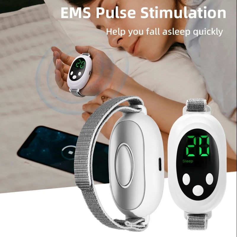 2024 Handheld EMS Microcurrent Sleep Aid Device Music ZRelie