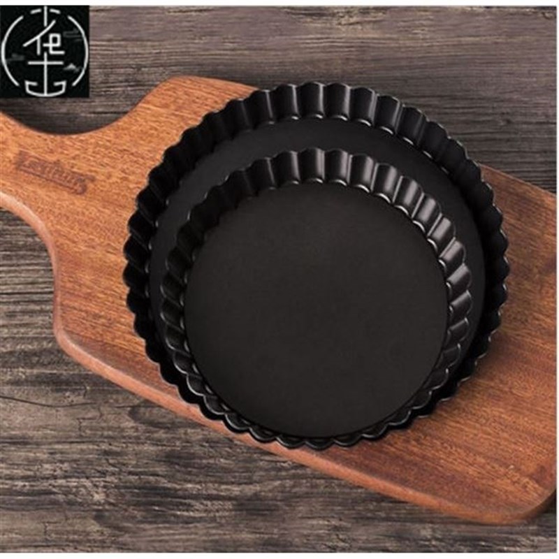 6~12“Flan Tin Tart Pie Pan Fluted Cake PBaking Tray不粘派盘