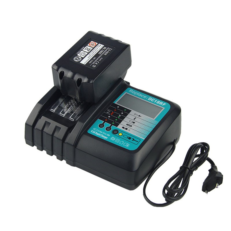 替代mkit牡田充电器6.5A快充DC18RF带LCD屏幕显示DC18 RC充电器