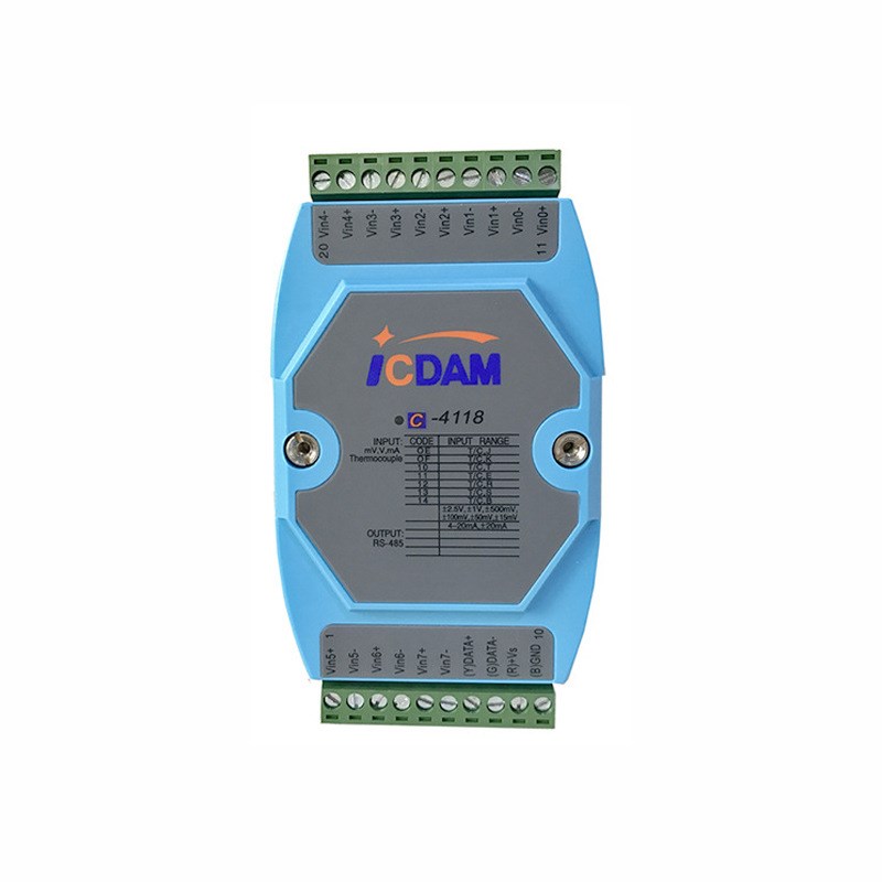 首英C-4118 8路模拟量热电偶温度采集模块 485数据采集模块