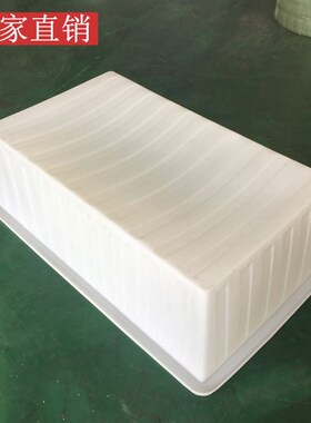 纺织厂周转箱牛津箱K1200L滚塑长方形塑料箱水产养殖槽布草熟胶箱