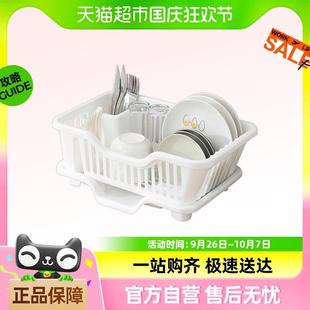 沃德百惠碗筷收纳盒家用碗碟沥水架厨房置物架收纳架碗柜滤水篮
