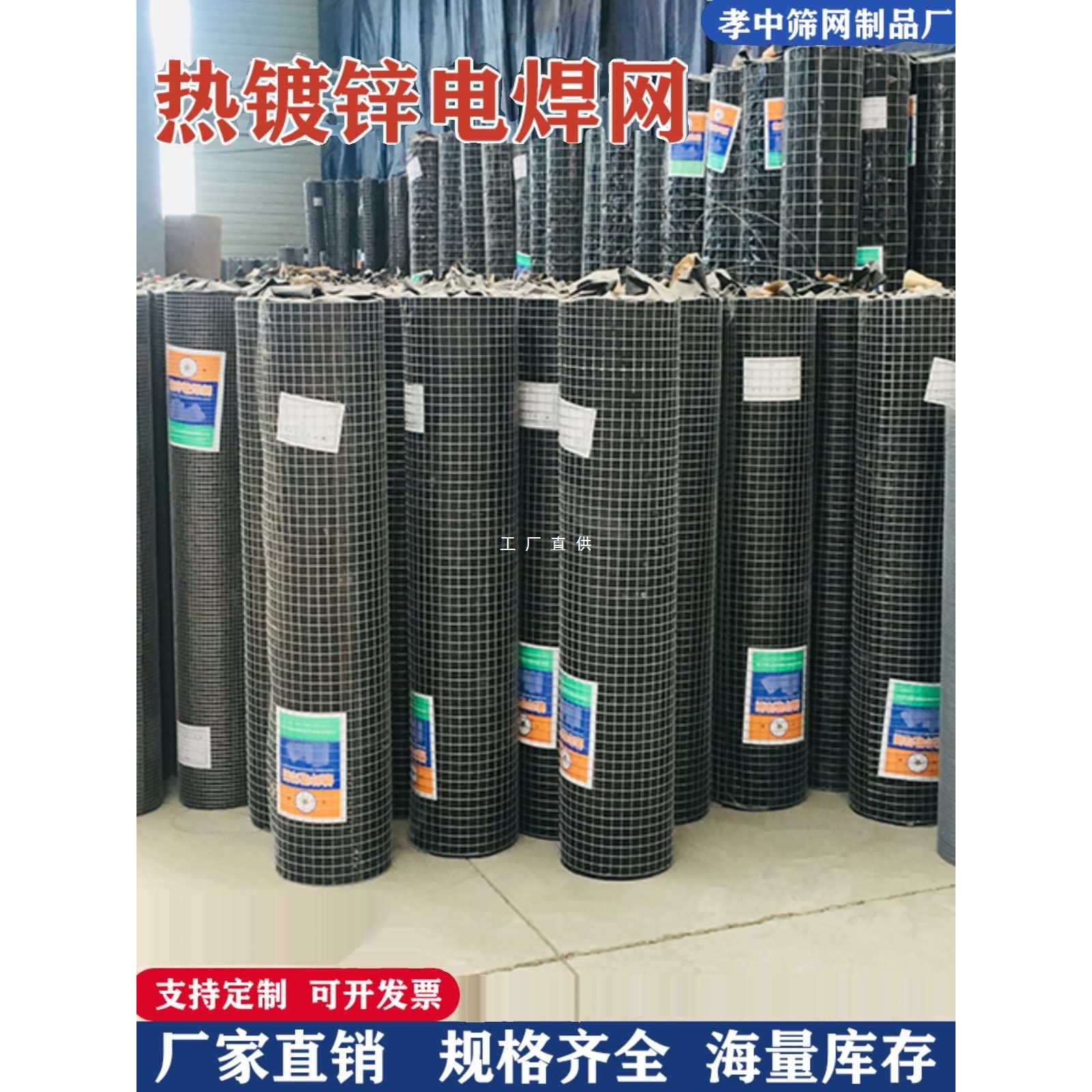 6E3X镀锌铁丝网防锈防鼠阳台防护热镀锌围栏网养殖网钢丝小孔网格