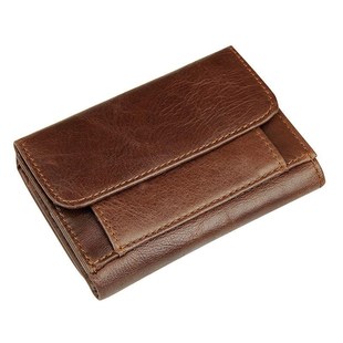 Blocking For Short Wallet Leather Men RFID Solid Genuinse