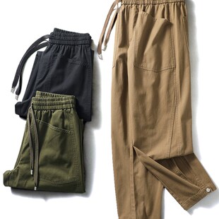 潮牌男秋冬款 长裤 直筒裤 美式 休闲裤 裤 子外贸男装 复古重磅纯棉工装