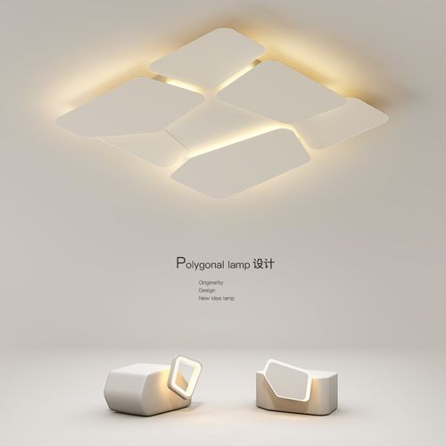 创意LED吸顶灯全光谱主卧室灯简约现代客厅灯饭厅灯书房房间灯具