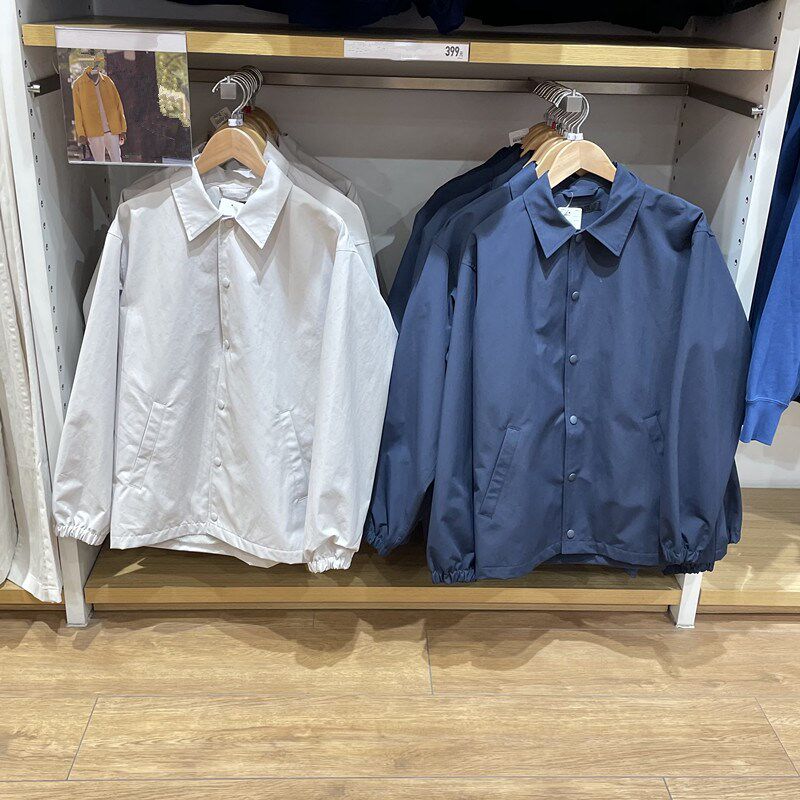试衣间男女情侣装2023年春款复古休闲教练开衫夹克拉链外套456986