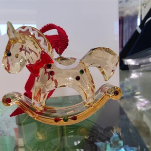 2022新款圣诞水晶挂件木马挂件5627608摆件5544529汽车挂饰626866