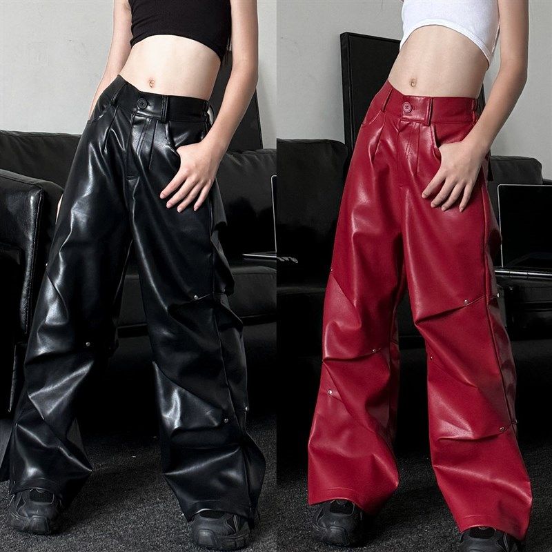 2024春秋冬新款童装潮酷男女儿童帅气工装皮裤美式休闲街舞长裤子,童装/婴儿装/亲子装,裤子,淘宝优惠券,粉丝福利购,淘宝优惠卷