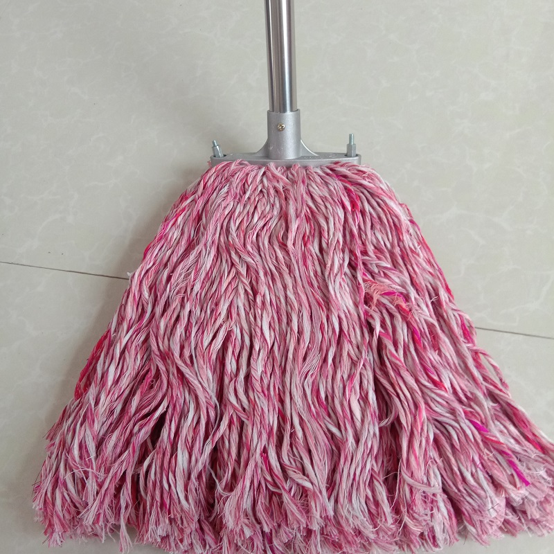 长手柄不锈钢拖把杆铝合金夹子扫地拖地棉线家用吸水拖把耐用