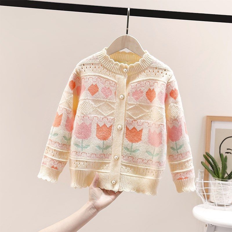 童装女童开衫毛衣春秋款2025新款儿童秋装洋气针织外套秋季上衣服,童装/婴儿装/亲子装,毛衣/针织衫,淘宝优惠券,粉丝福利购,淘宝优惠卷