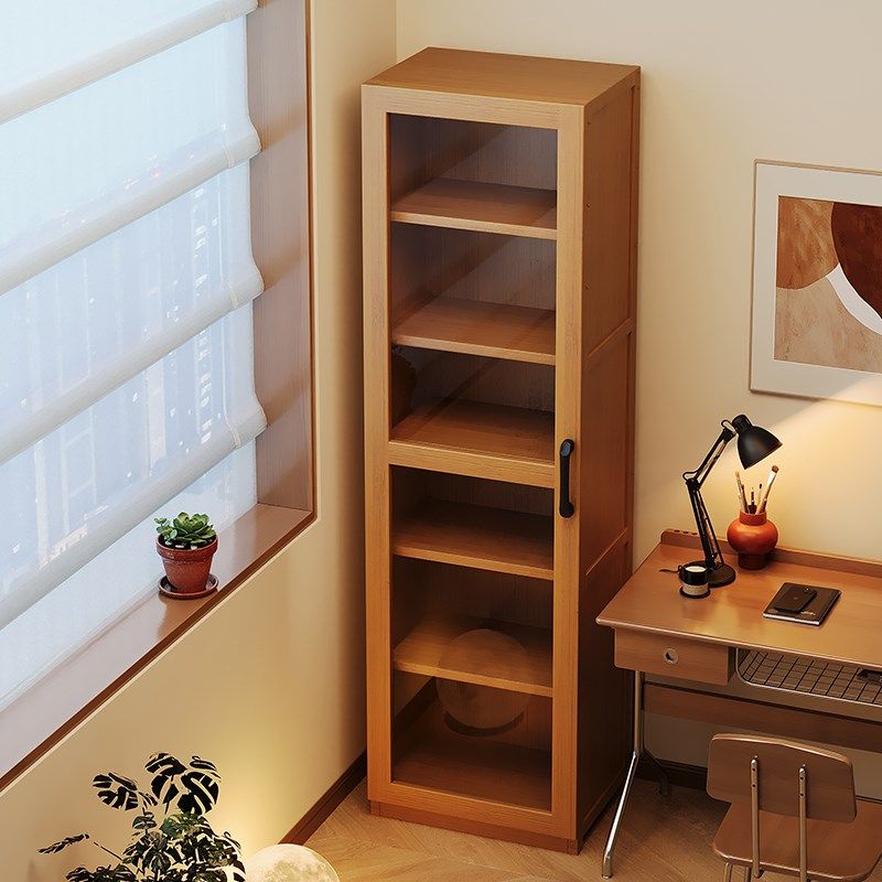 书架置物架落地书柜储物柜一体靠墙收纳家用多层带门防尘展示柜子,住宅家具,书架,淘宝优惠券,粉丝福利购,淘宝优惠卷