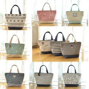 男生女生布包帆布手提包便当包小包包休闲中性手拎包