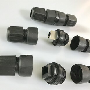 M25CAT5CAT6面板对接屏蔽网络线超防水连接器/六类以太网RJ45接头