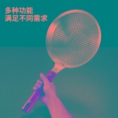 加厚不锈钢木柄漏勺酒店用捞面饺子过滤网油炸品沥油勺商用大笊篱