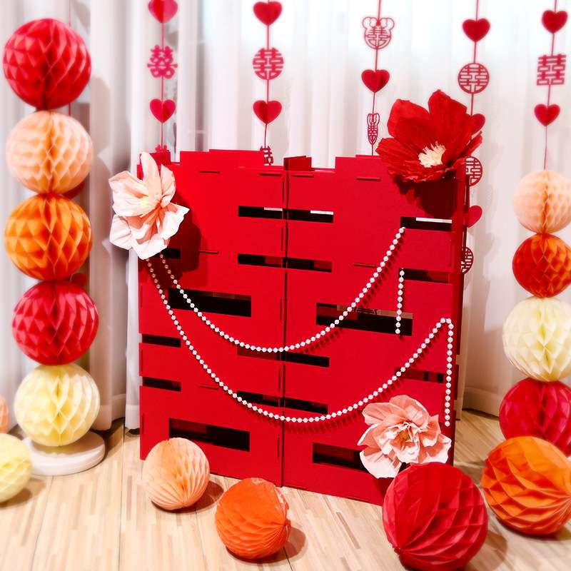 超大喜字立体无纺布立地订婚宴装扮布置套餐网红婚房结婚婚礼用品