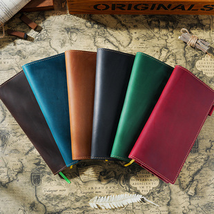 Weeks定页手帐本头层牛皮笔记本疯马皮记事本书套日记本影视道具