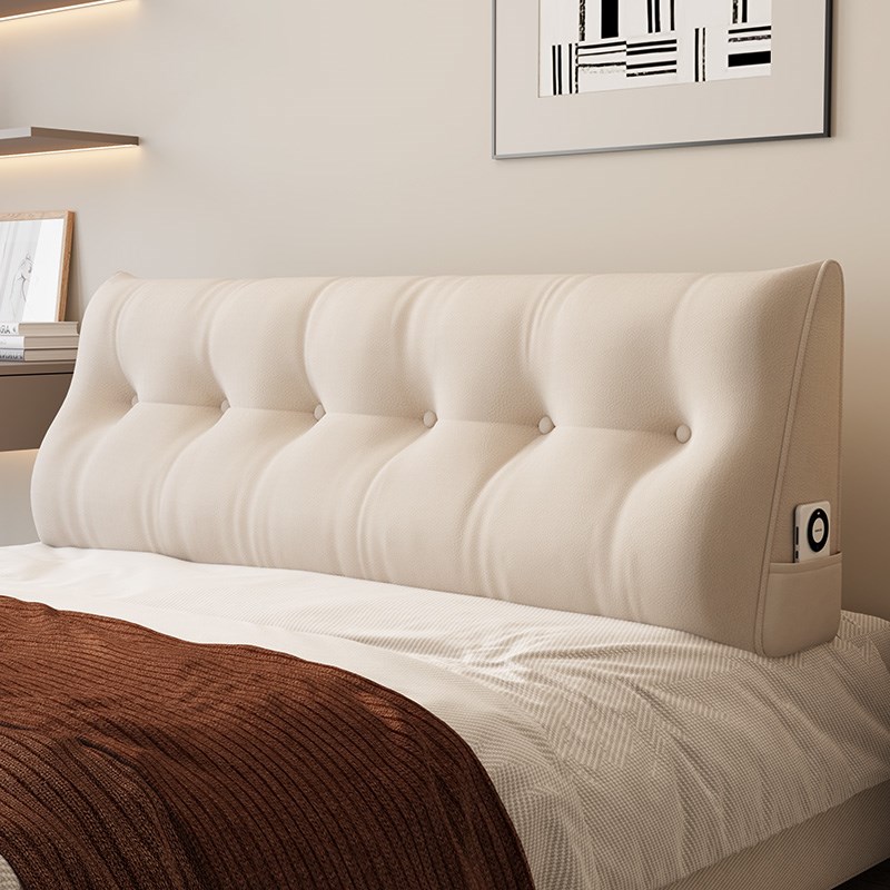 无床头皮软包靠垫l床靠背垫榻榻米床上大靠枕床靠新款三角包可拆