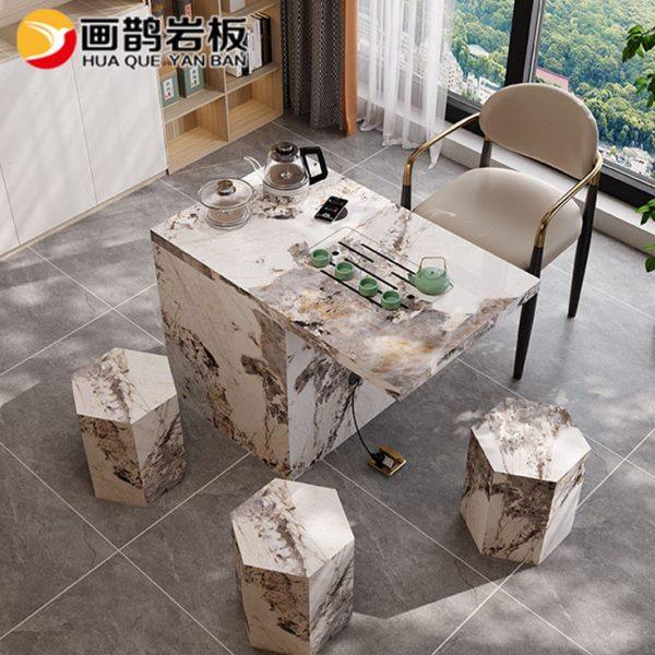 轻奢岩板茶台茶桌公室简约阳台茶几客厅功夫茶桌烧水壶一体,商业/办公家具,茶台/茶桌,淘宝优惠券,粉丝福利购,淘宝优惠卷