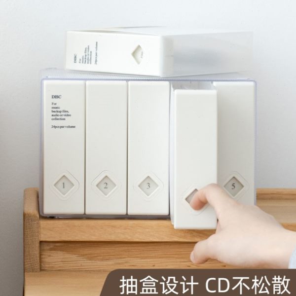 专辑收纳光盘120光CD碟入ins包袋塑料册盒碟片车载收纳盒架大容量