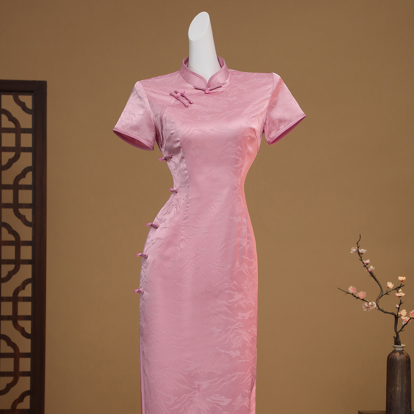 回娘家旗袍女装高级感小个子妈妈