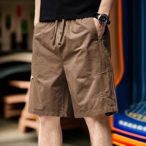 短裤男夏季薄款透气运动简约中裤