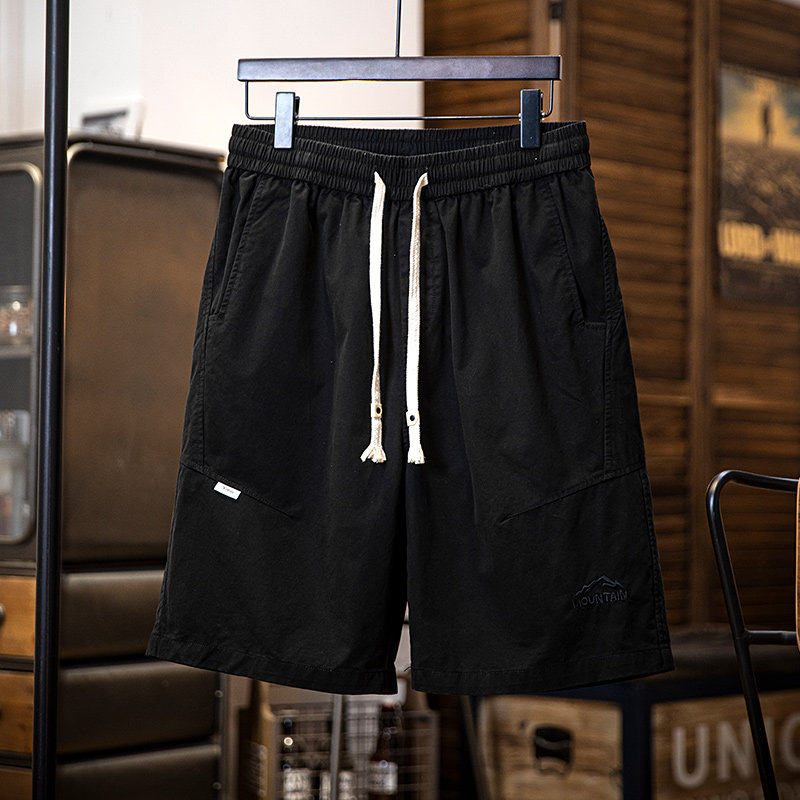 美式复古潮流工装短裤男夏季2026新款户外休闲刺绣五分裤子男款夏