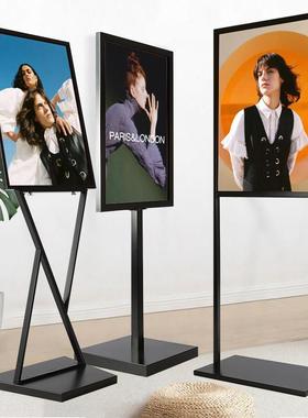 立架广告牌展示牌kt板展架迎宾海报立式落地式支架指示立牌水牌