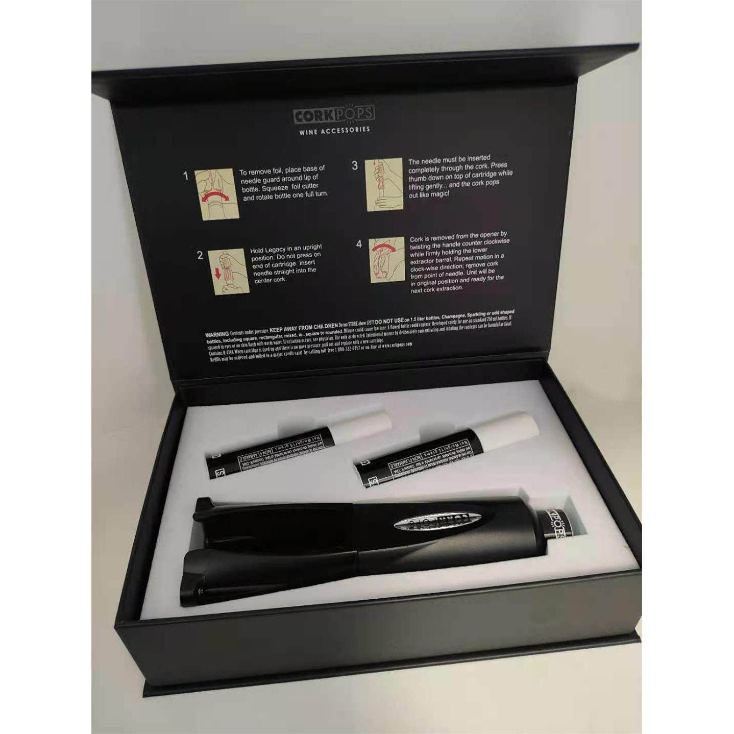 CorkPops家用便携按压式红酒开瓶器快速无痕创意气压红酒开瓶套装