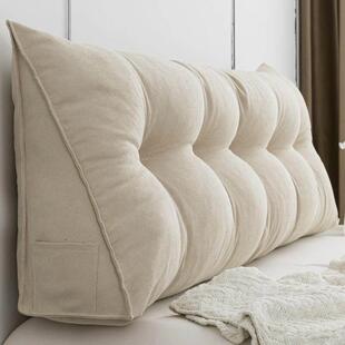 69N三角床头靠垫榻榻米软包卧室床上靠背飘窗沙发护腰大靠枕可拆