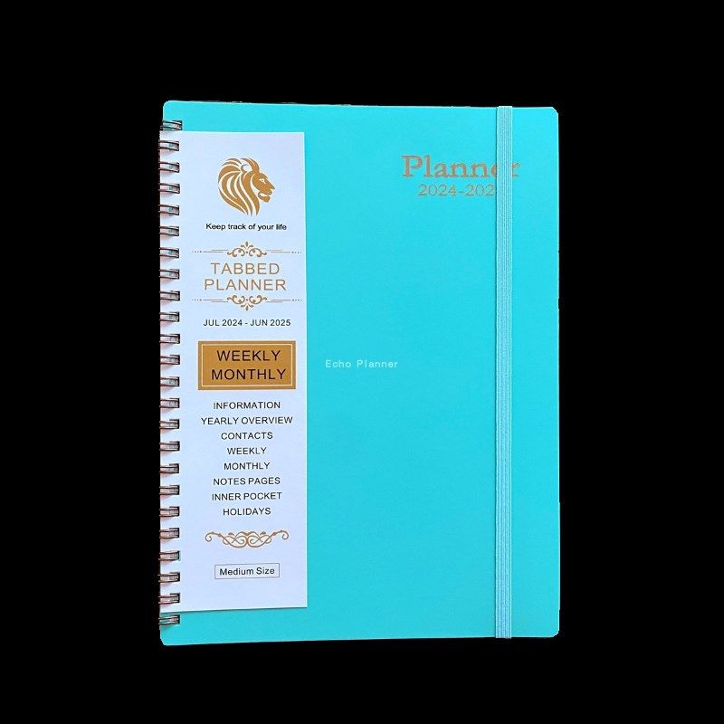 2025 Planner英文日程本行事曆A5月计划本周计划规划师笔记本线圈