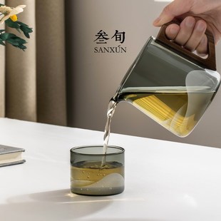 叁旬无争玻璃茶杯耐热主人杯家用功夫茶具单杯个人品茗杯杯子