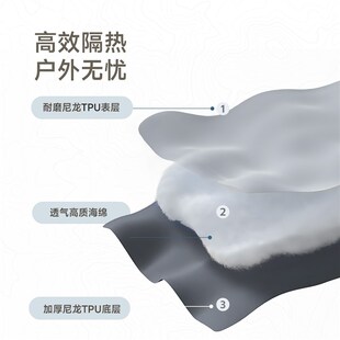 原始人徒步充气床垫户外便携帐篷充气垫自动气垫床户外野营地垫子