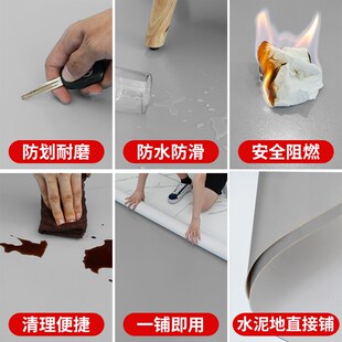 灰色pvc地垫商用防水防滑地毯阳台室外塑胶地板铺垫铺地面的垫子