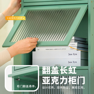 书架落地简易家用小型卧室客厅带门柜子窄缝小书柜转角收纳置物架