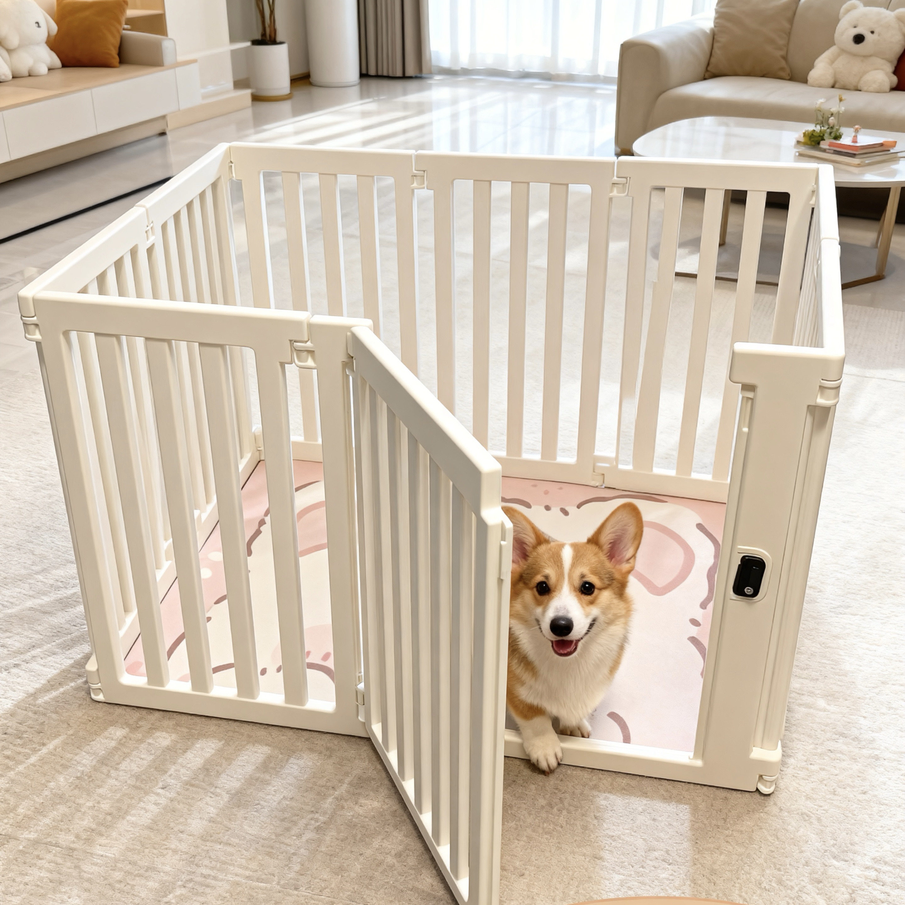 宠物围栏室内家用狗狗栅栏防护栏中小型泰迪比熊狗笼子【送地垫】,宠物/宠物食品及用品,狗笼子,淘宝优惠券,粉丝福利购,淘宝优惠卷