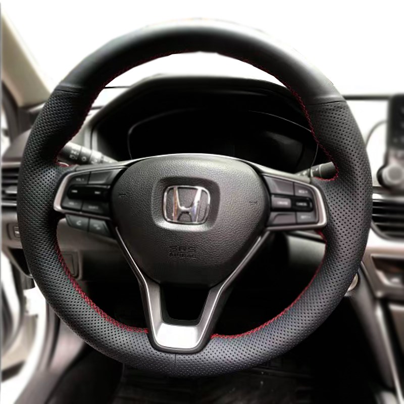 适用于本田十代雅阁手缝方向盘套奥德赛艾力绅英诗派手缝专车
