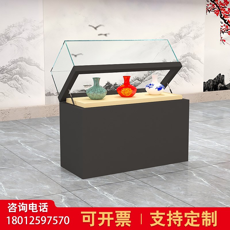 江苏定制展示柜艺术品瓷器展览厅玻璃柜台博物馆展柜陈列柜文物柜