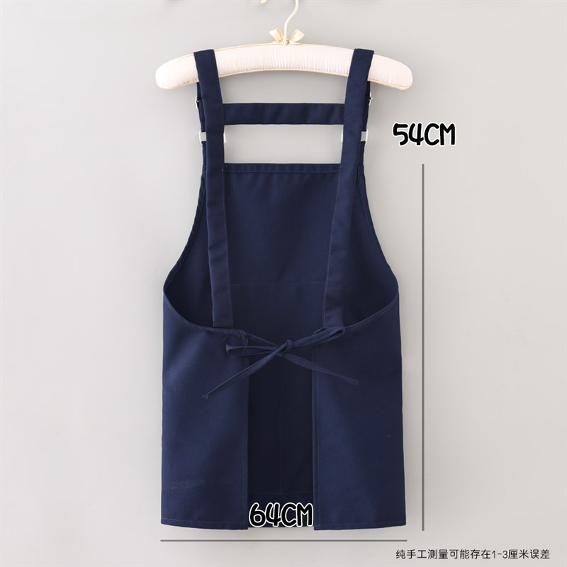 25年新款帆布围裙耐脏可定制工作服印字logo成人罩衣家用厨房做饭
