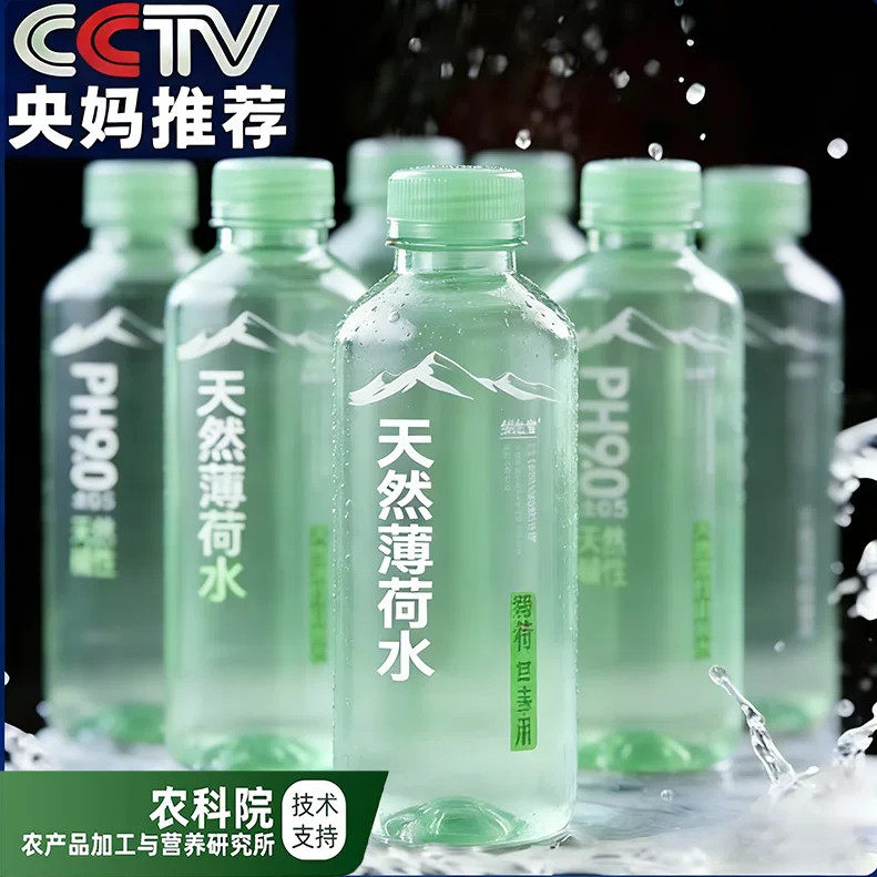 胖东来竹叶薄荷水官方旗舰店正品苏打薄荷矿泉水薄荷柠檬果汁饮料